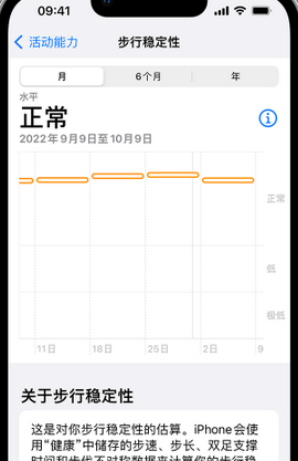 大余iPhone手机维修如何在iPhone开启'步行稳定性通知'