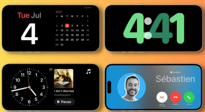 大余苹果手机维修分享iOS17横屏充电待机显示有什么好处 