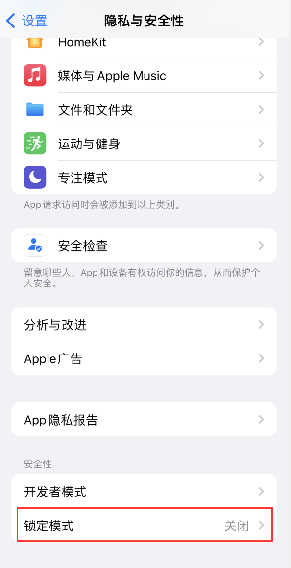 大余苹果手机维修分享iOS 16 “锁定模式”是什么 