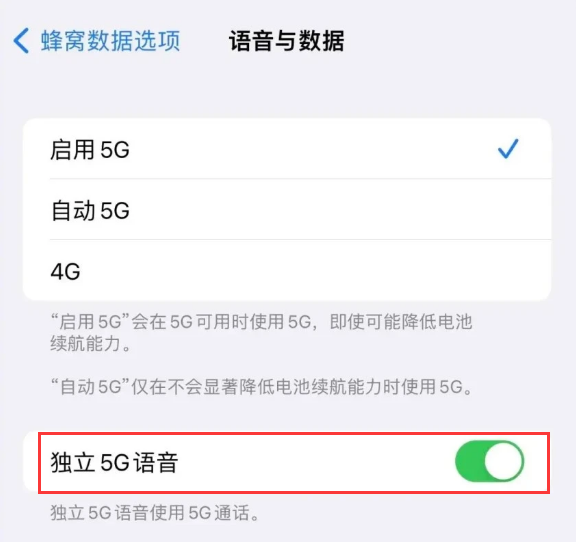 大余苹果14维修分享iPhone 14 Pro如何开启VoNR 